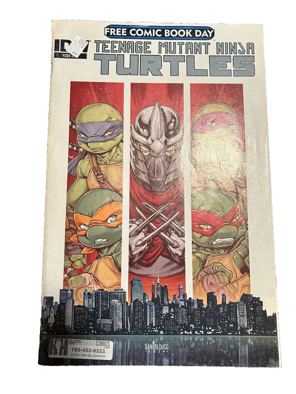 Teenage Mutant Ninja Turtles 2015 Free Comic Book Day IDW FCBD